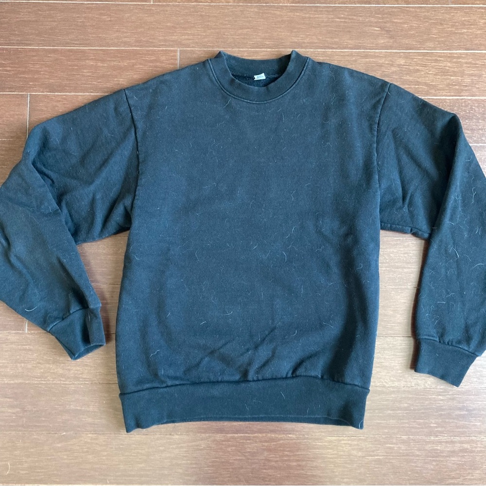 Classic Black Crewneck Sweatshirt